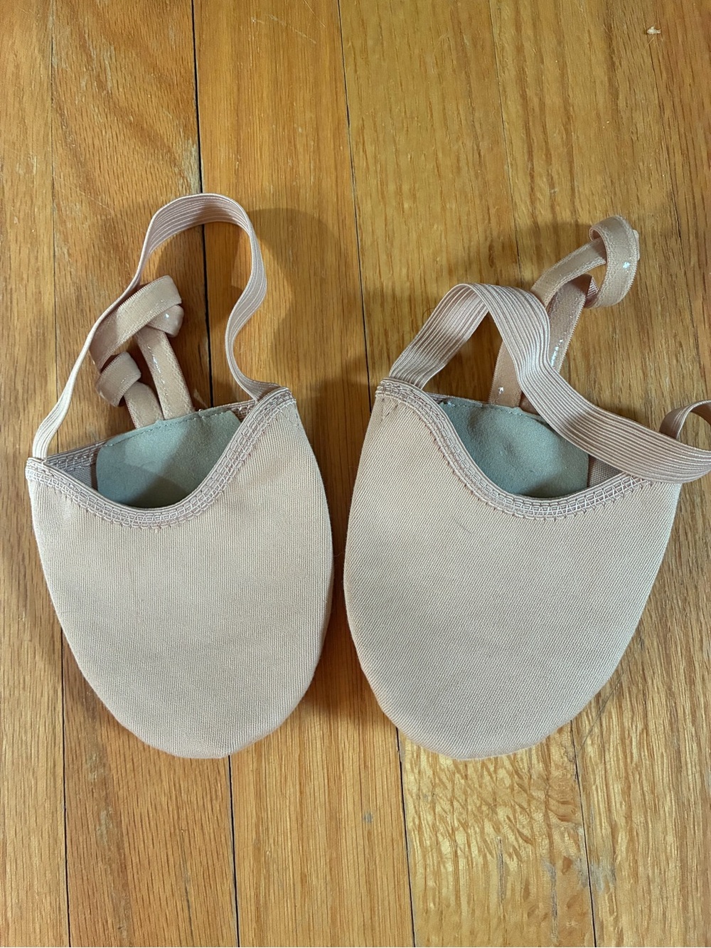 Kids Half-Sole Ballet Lyrical Shoes in Nude size 7.5-8.5